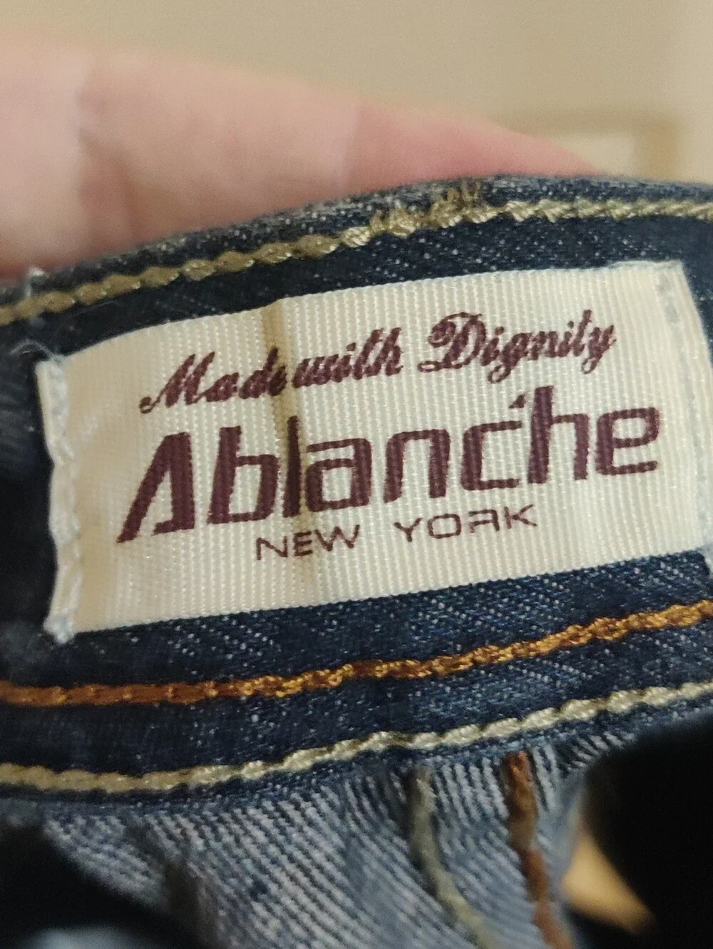 Cotton Denim Men's Jean Shorts Jorts Size 38 Ablanche New York